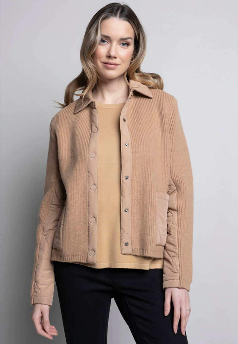 Button-Front Jacket With Pockets