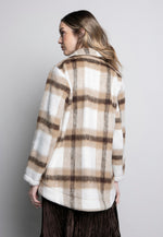 Plaid Button-Front Jacket Back View