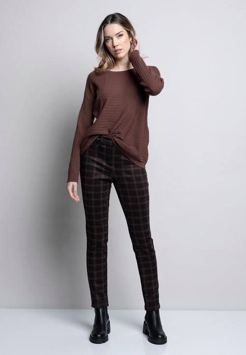 Slim-Leg Pants With Pockets Full Length