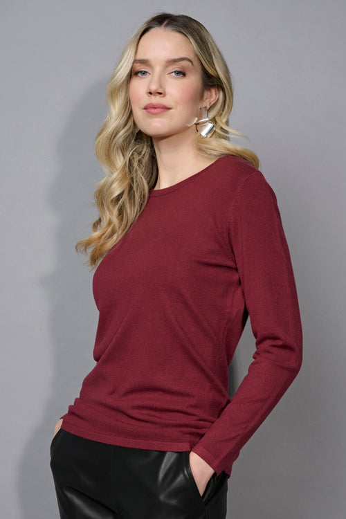 Long-Sleeve Crew Neck Top
