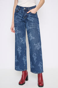 Embellished Wide-Leg Full-Length Jeans