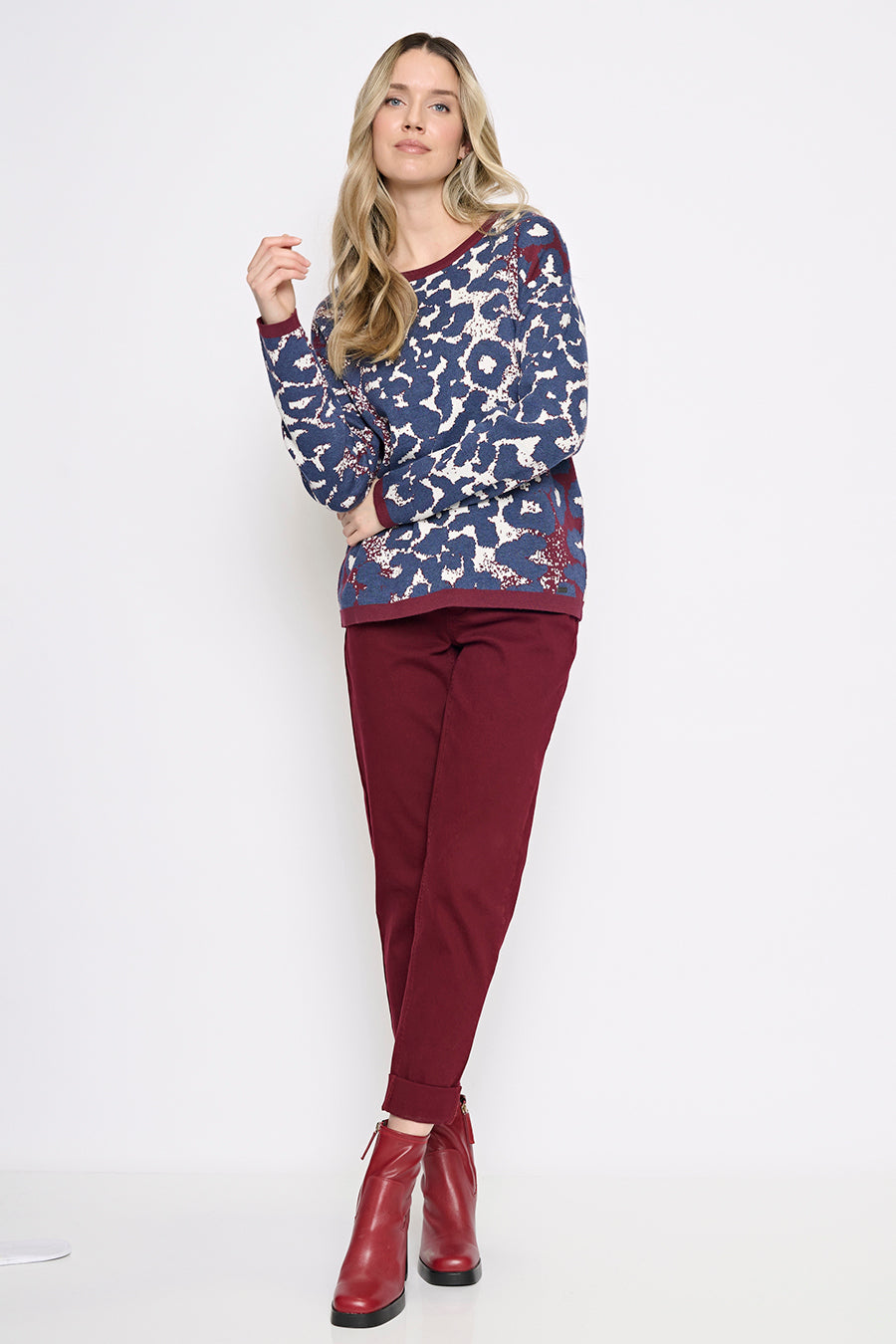 Cuffed Ankle-Length Jeans Full Length