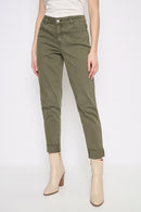 Cuffed Ankle-Length Jeans