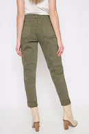 Cuffed Ankle-Length Jeans Back View