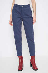Cuffed Ankle-Length Jeans