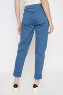 Cuffed Ankle-Length Jeans Back View