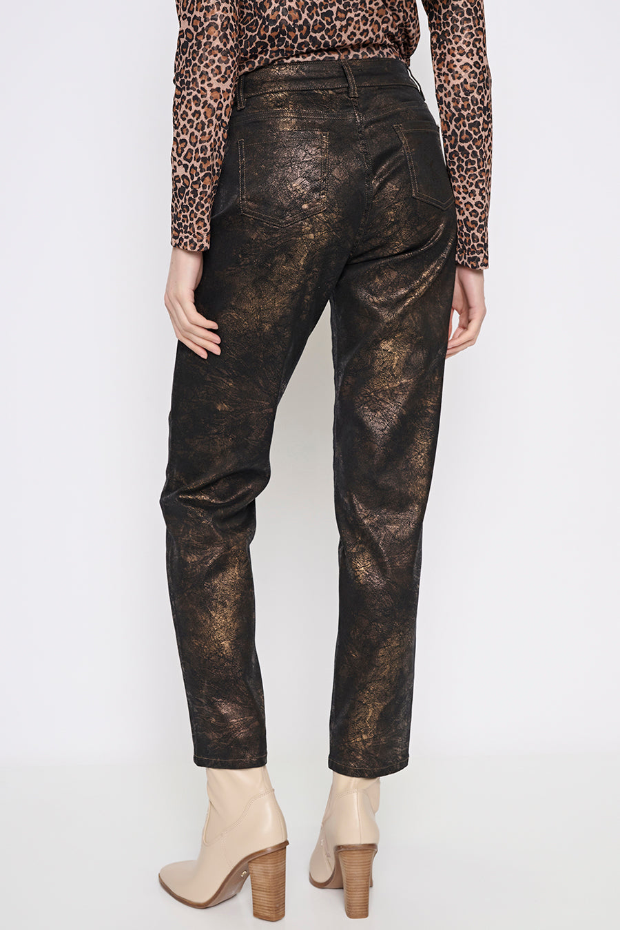 Full-Length Slim-Leg Jeans Back View