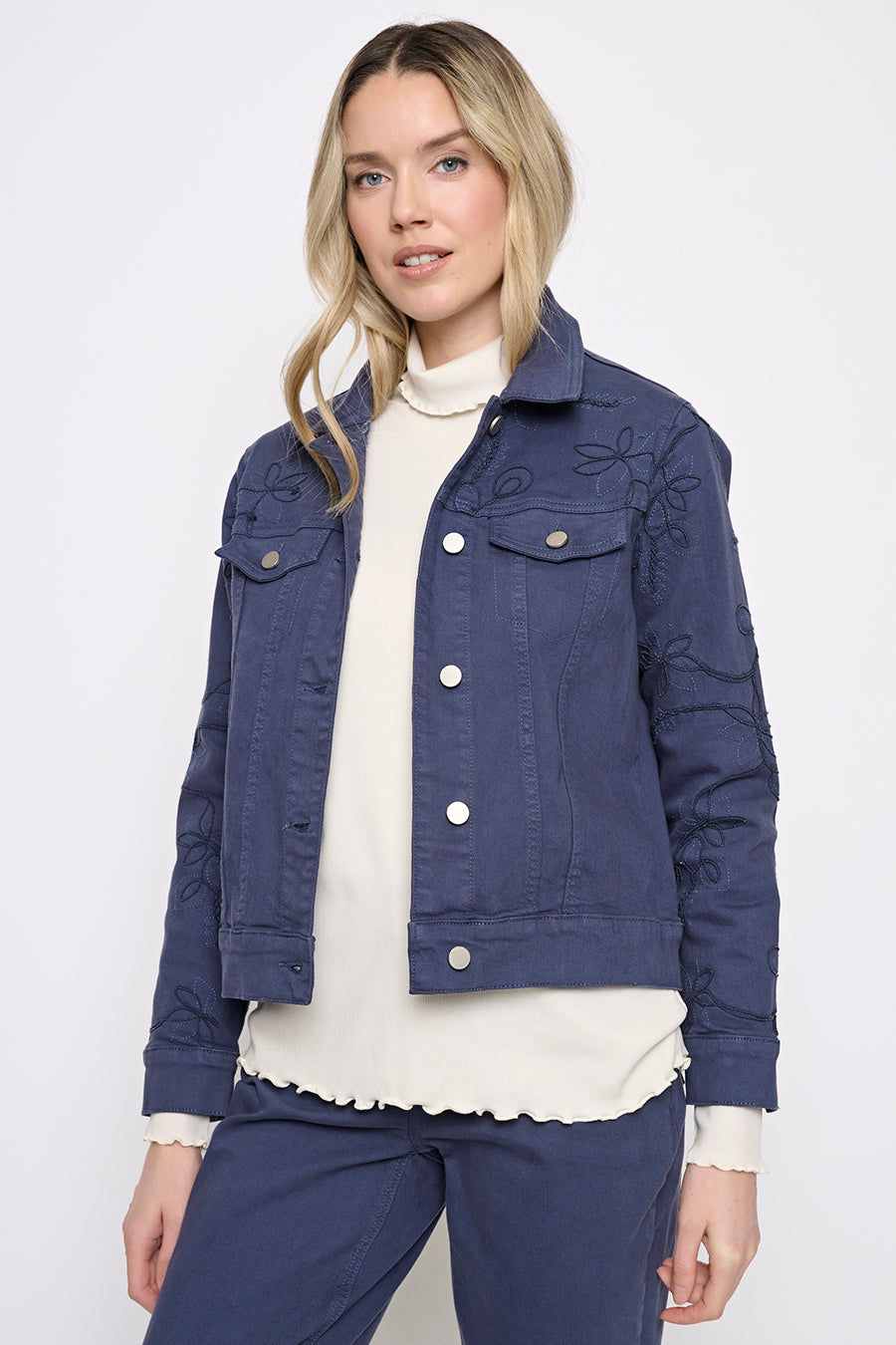 Embroidered Denim Jacket