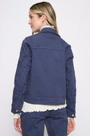 Embroidered Denim Jacket Back View