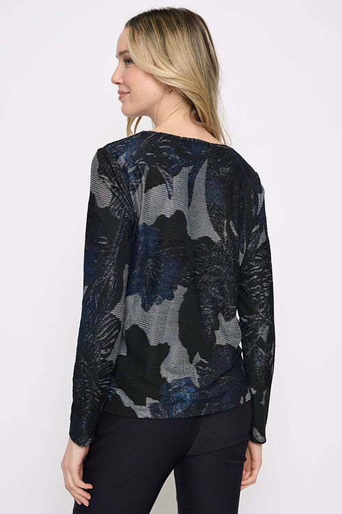 Custom Dyed Long-Sleeve Top Back View