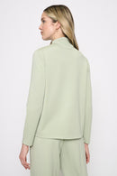 Funnel Neck Multi Seam Top Back View