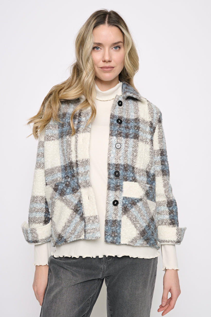 Button-Front Short Jacket