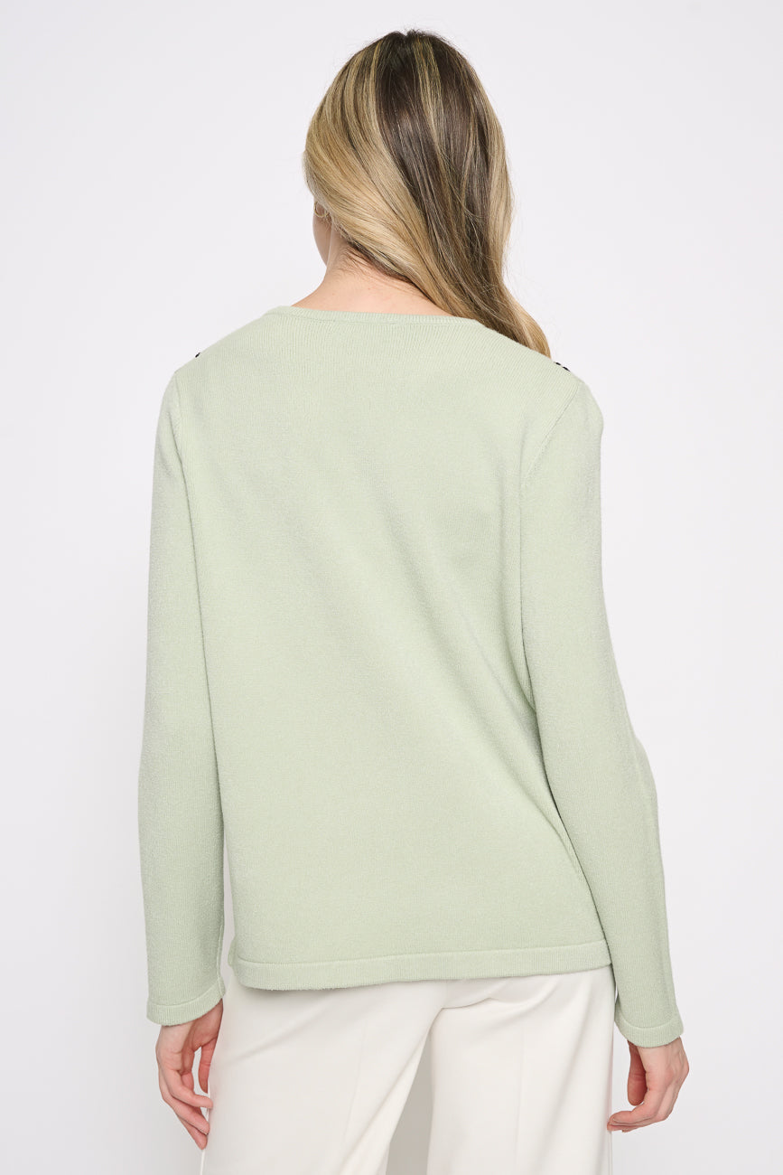 Soutache Stones Embellished Top