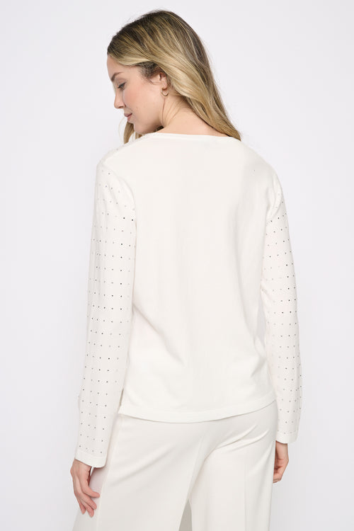 Allover Rhinestone Top Back View