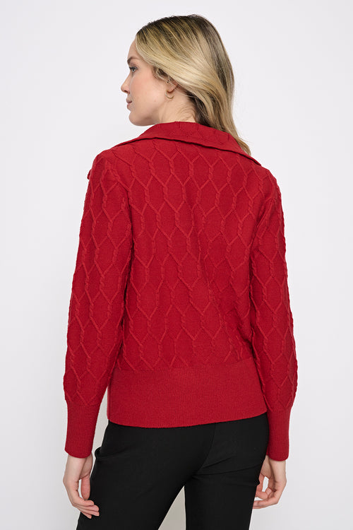 Half-Zip Chainlink Top Back View