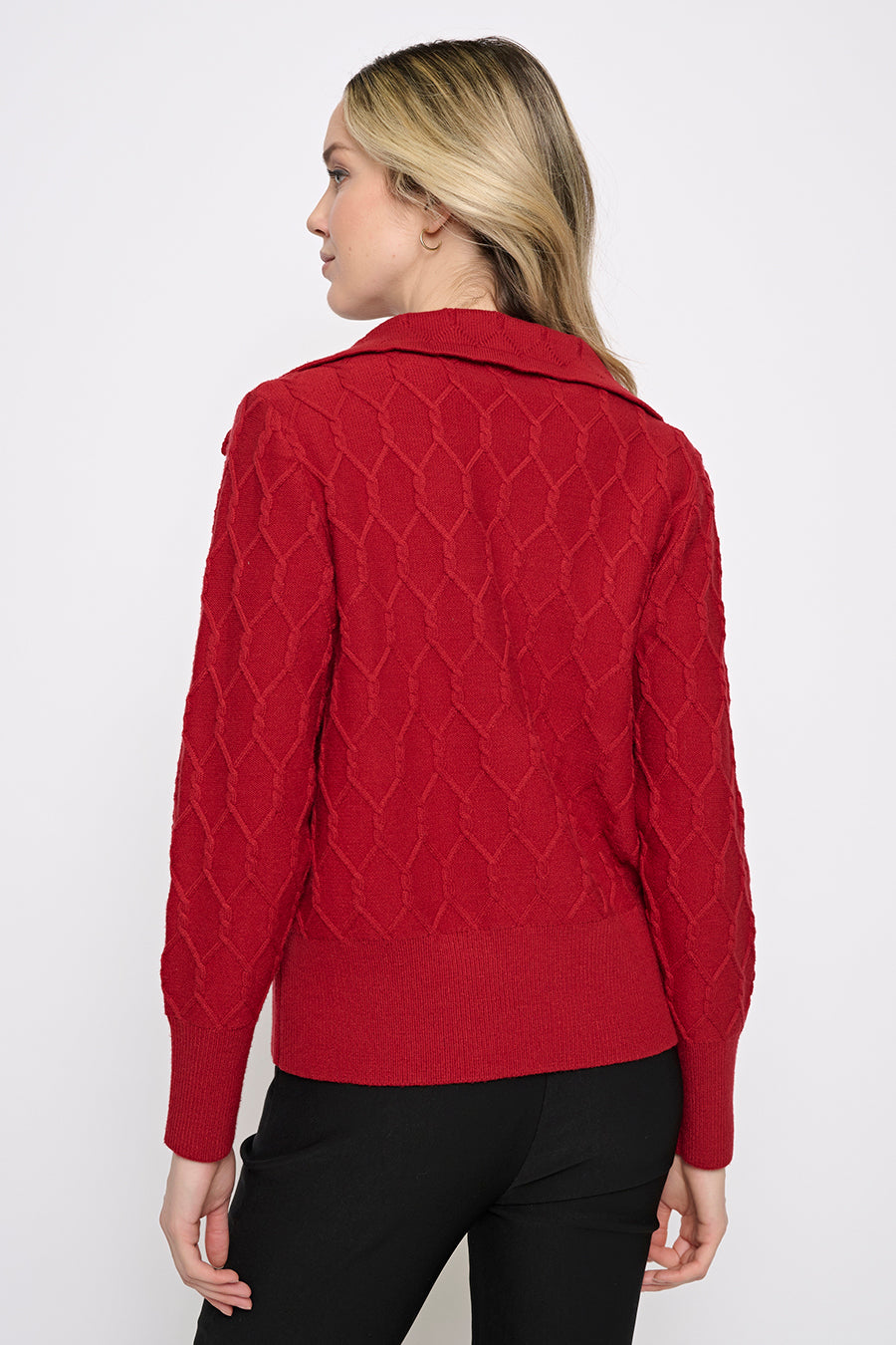Half-Zip Chainlink Top Back View