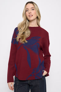 Funnel Neck Floral Top