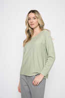 Rhinestone Linear Knit Top Side View