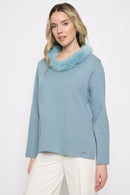 Fur Trim Top Front View