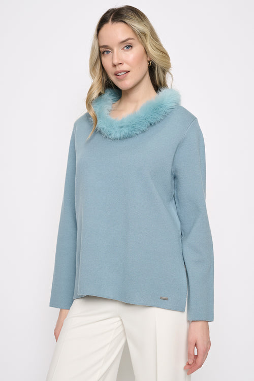 Fur Trim Top Front View