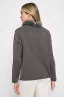 Fur Trim Top Back View