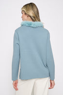 Fur Trim Top Back View
