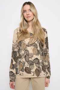 Leaf Print Top