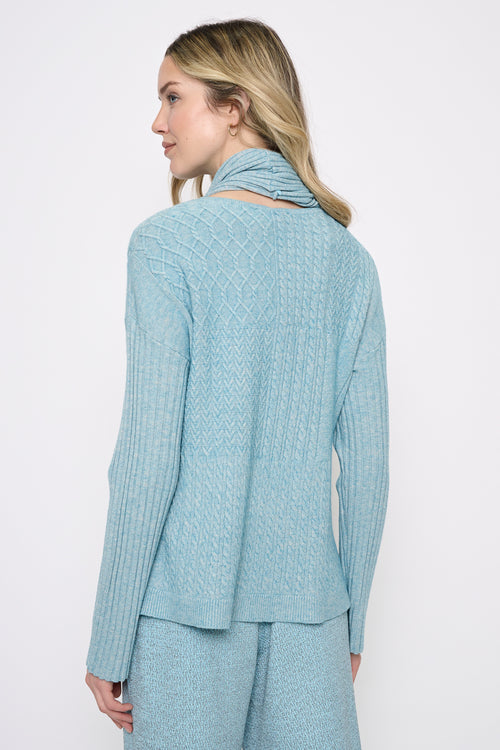 Textured Knit Top Back View