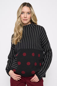 Polka Dot Stripped Top