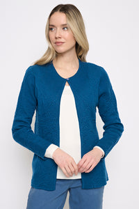 Textured Crew-Neck Jacket