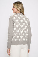 Heart Zip-Front Jacket Back View