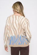 Animal Jacquard Top Back View