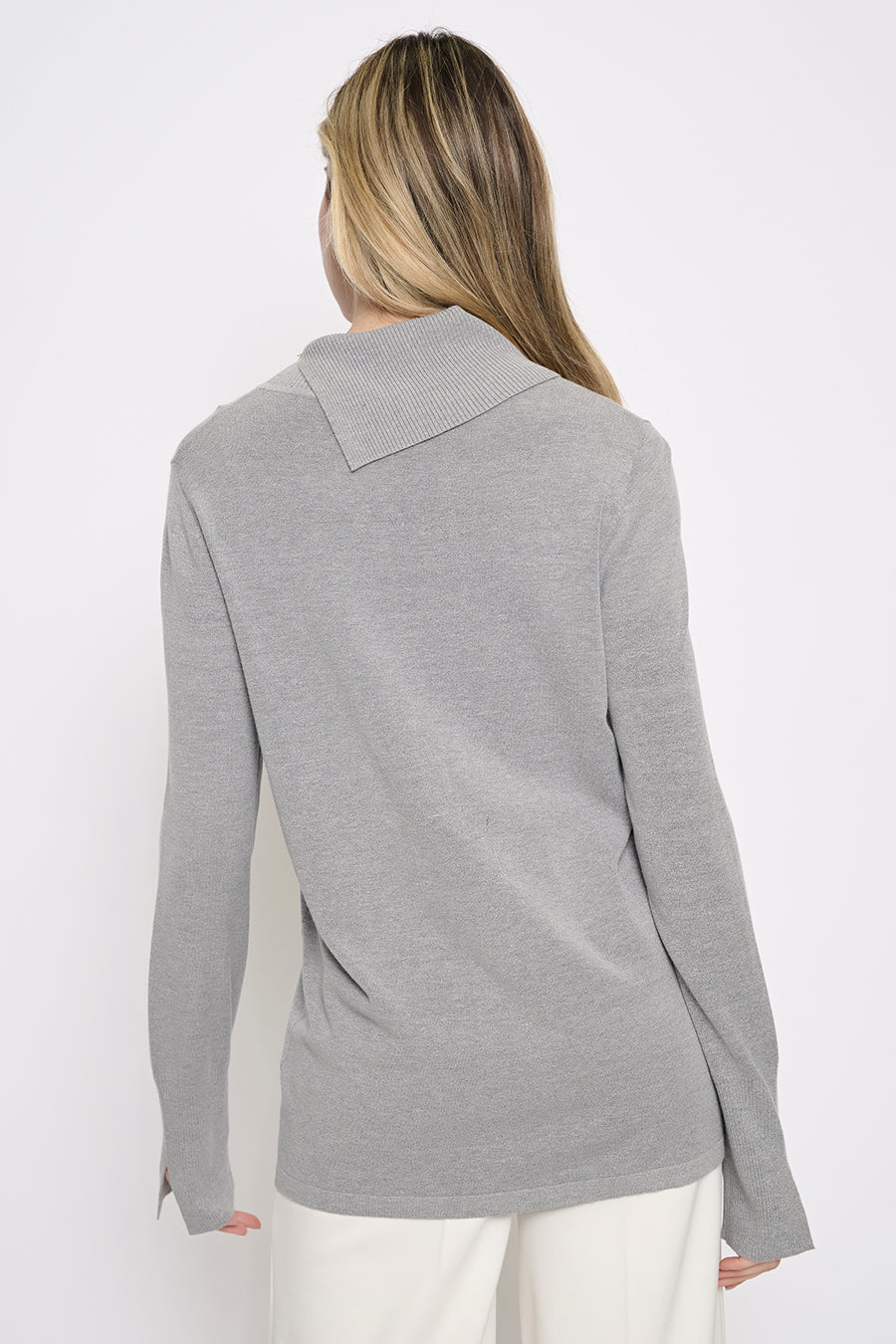 Split Collar Top Back View