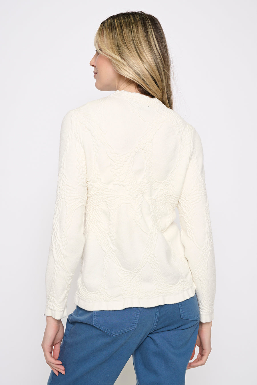 Textured Funnel Neck Top