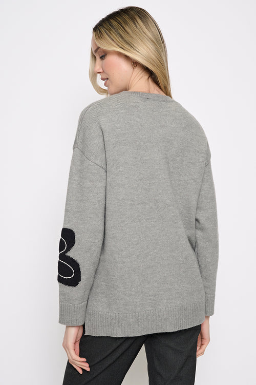 Hi-Low Floral Top Back View