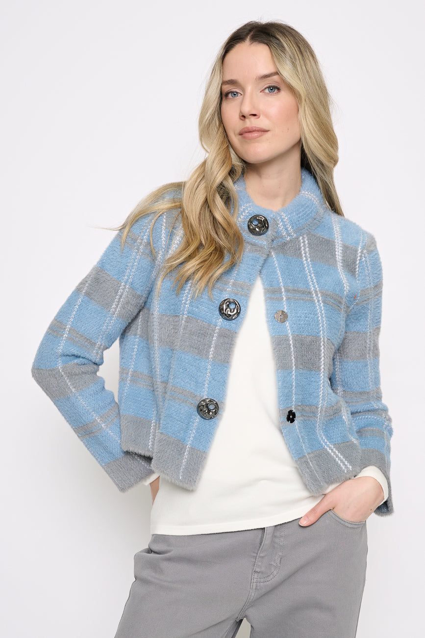 Short Plaid Jacket