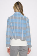 Short Plaid Jacket Back View