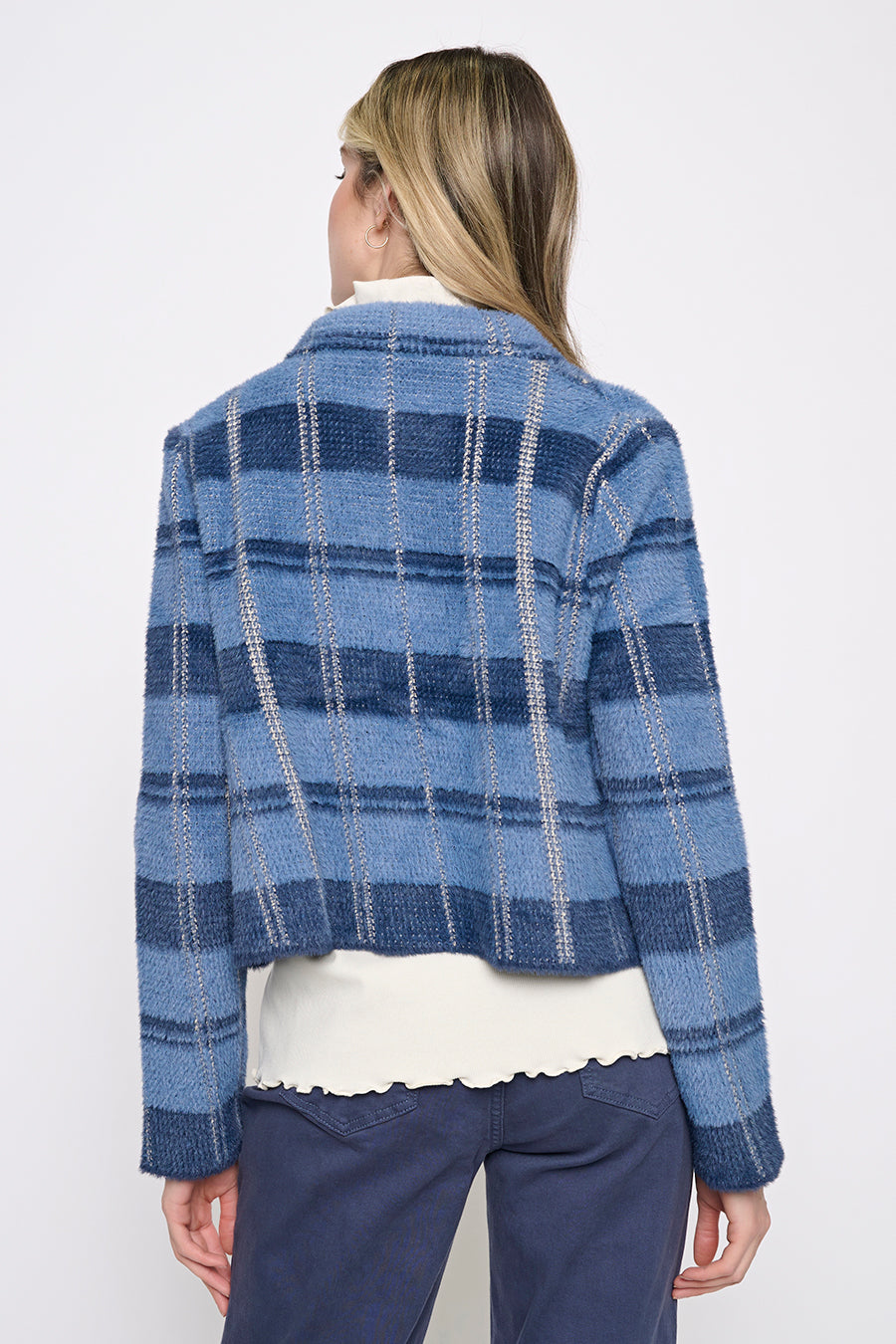 Short Plaid Jacket