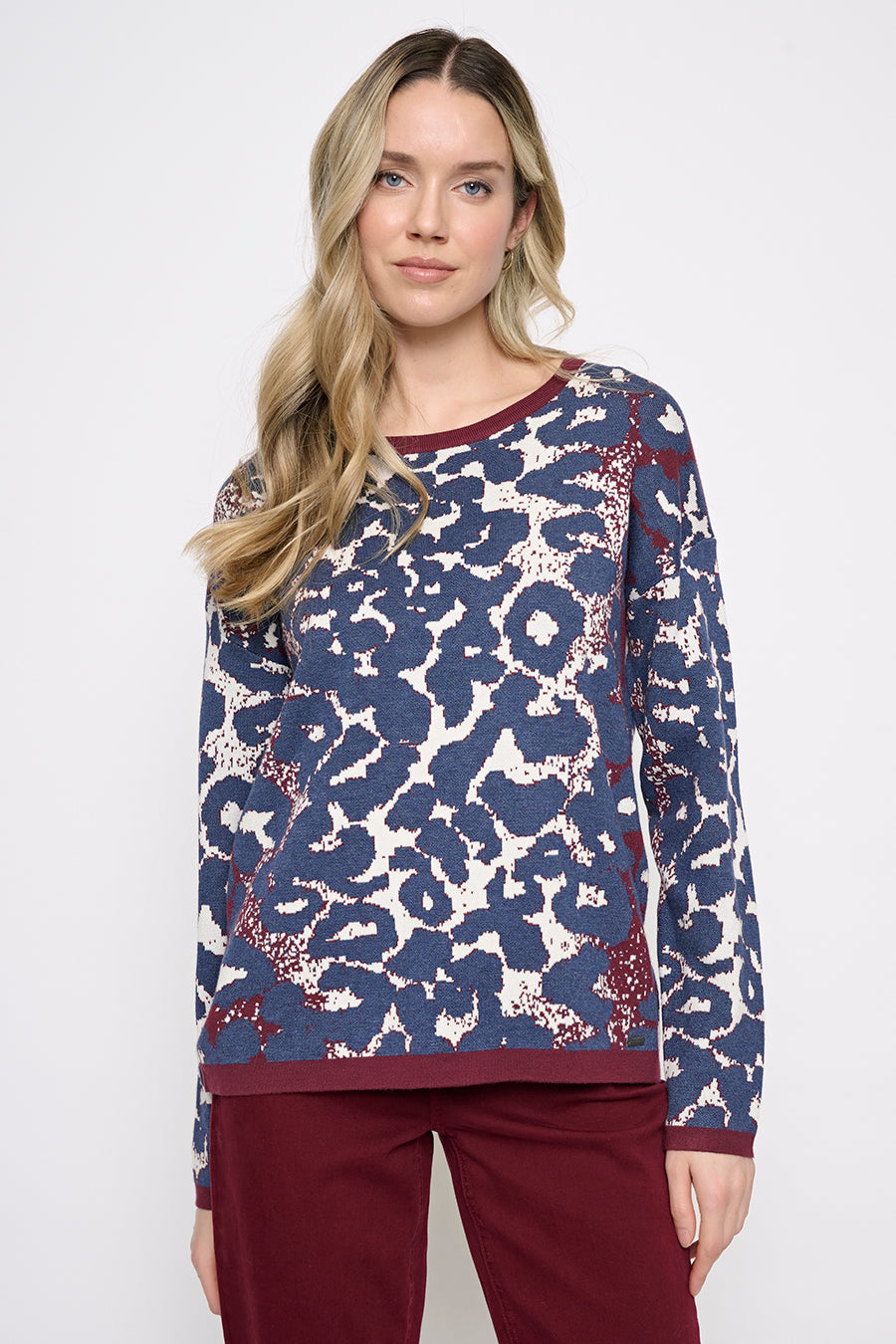 Animal Jacquard Top