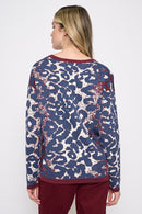 Animal Jacquard Top Back View