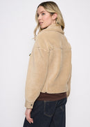 Polyurethane Trimmed Sherpa Jacket Side View