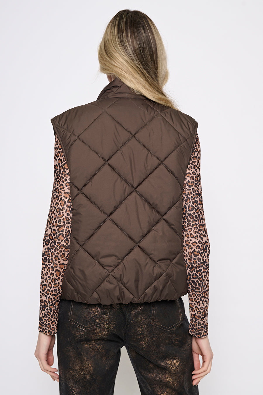 Zip-Front Vest Back View