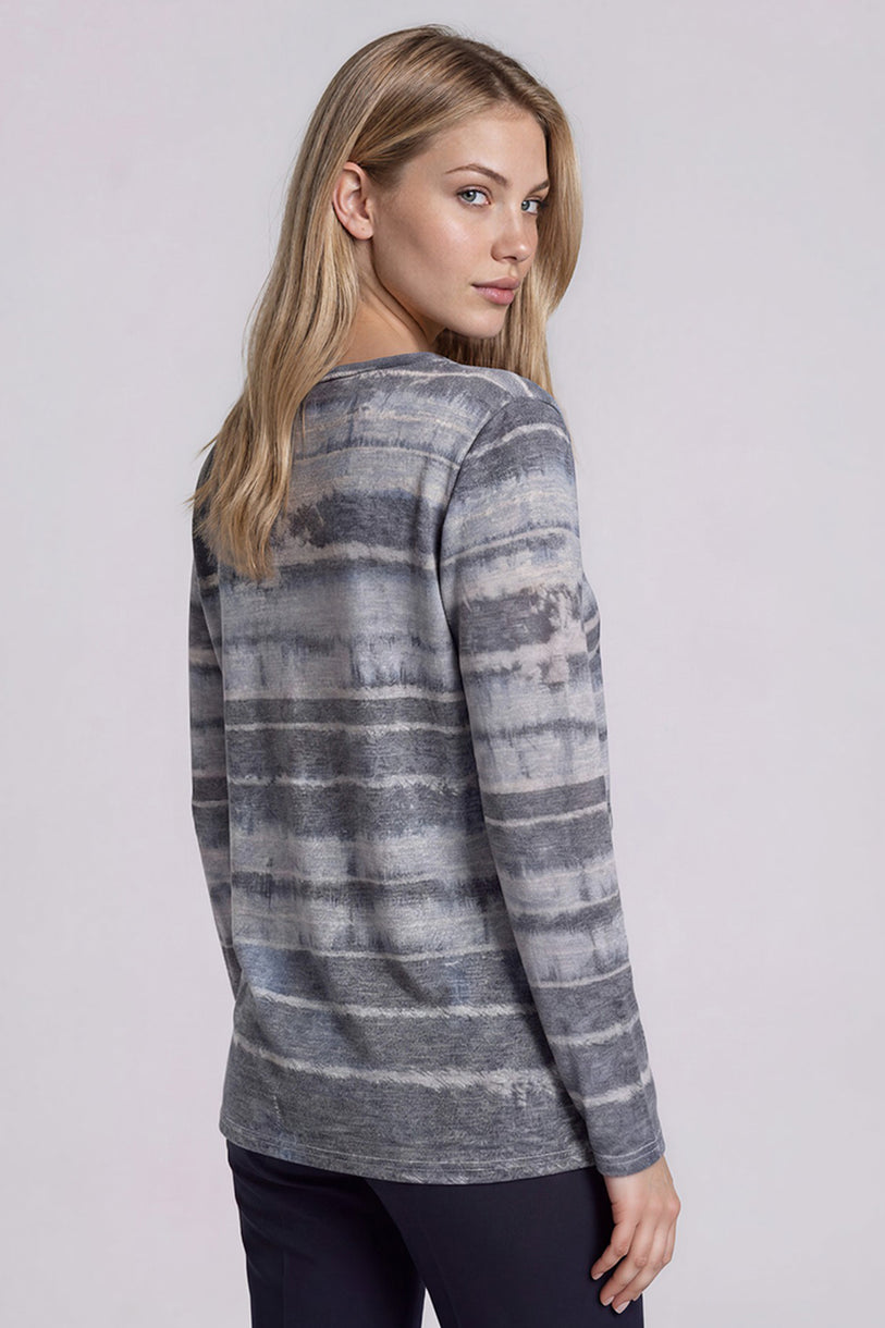 Soutache Embroidered Printed Top