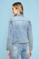 Embellished Denim Jacket Back View