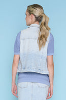 Rhinestone Denim Vest Back View
