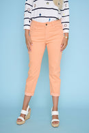 Cuffed Cropped Jeans Front View