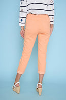 Cuffed Cropped Jeans Back View