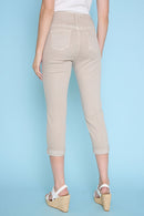 Cuffed Cropped Jeans