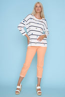 Cuffed Cropped Jeans Full Length