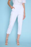 Capri Length Pants with Slits